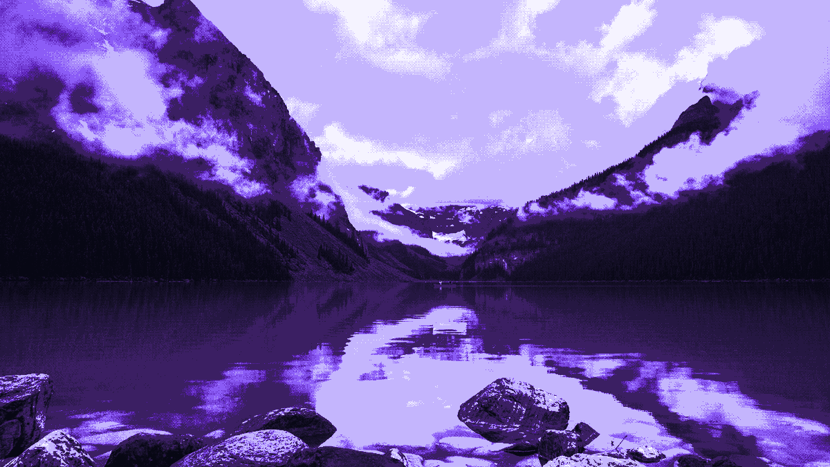 Misty Mountains at Lake Louise